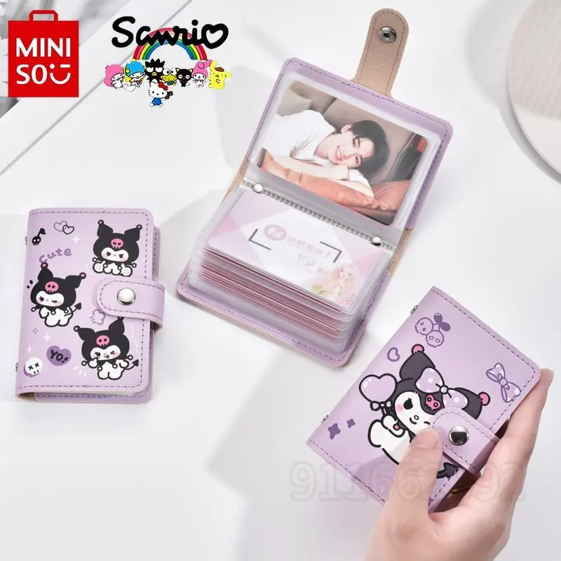 

Sanrio Kuromi New Women's Card Holder Cartoon Cute Large Capacity Card Holder Fashion Trend Id Card Holder High Quality