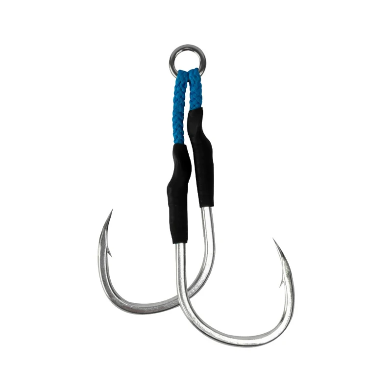 Wholesale Bulk Fish Hook Heavy Duty 2/0 3/0 4/0 5/0 7/0 9/0 Ssaltwater  Deep Sea Double Fishing Hooks