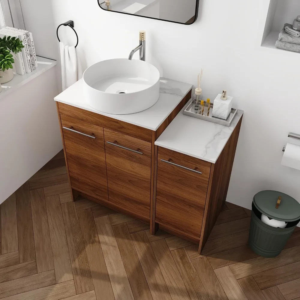 

36" Bathroom Vanity with Sink, 36 Inch Freestanding Vanity, Single Sink Vanity Combo, Modern Vanity