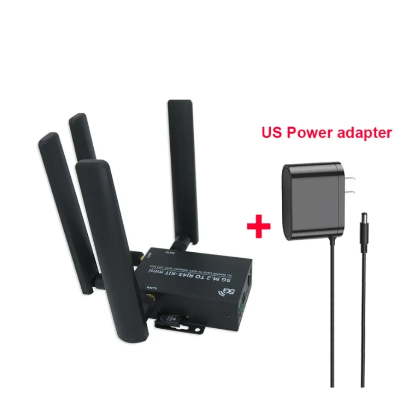 In Voorraad! 5G M.2 Naar RJ45-KIT Mini Kit Eu/Us Power Adapter Voor Quectel RM530n-gl RM520N-GL RM500Q-GL Rj45 Adapter Met Radiator