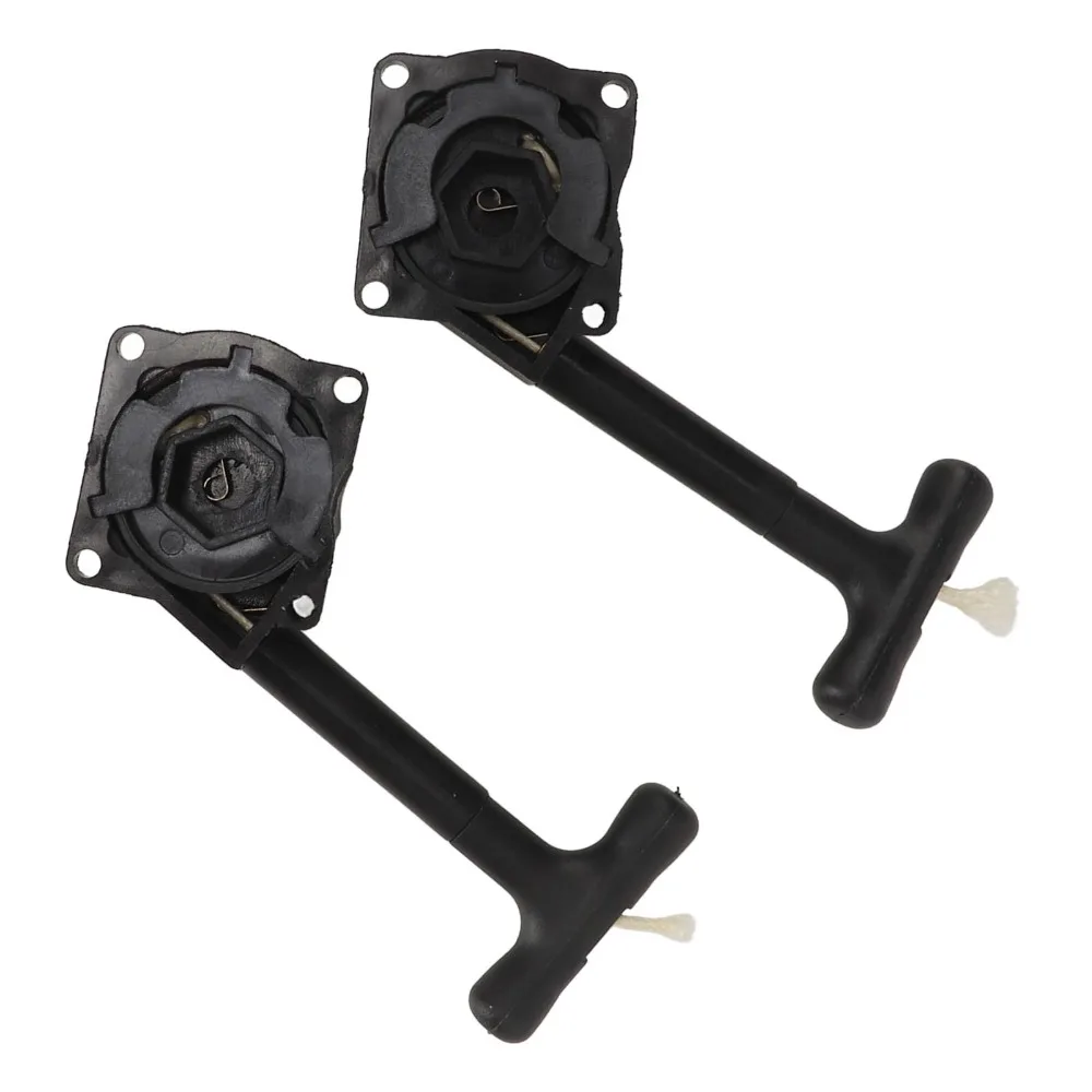 2 Pcs Durable Plastic RC Car Pull Starter 1/10 Scale Black Engine Starter RC Car Pull Start Accessory For RC Cars