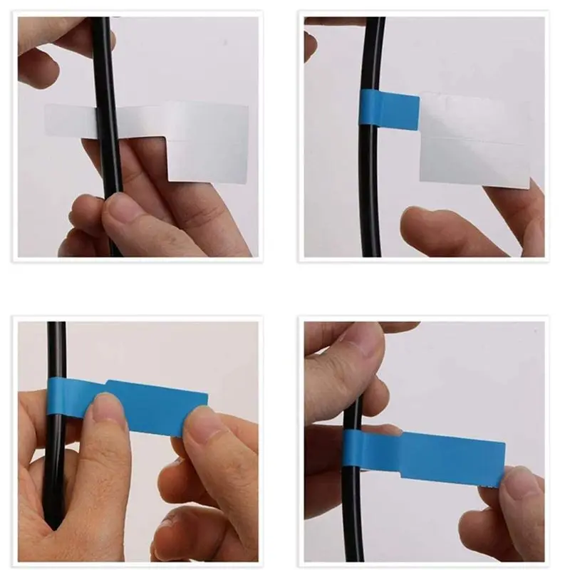 Leading-960Pcs Cable Labels Colorful Waterproof Cord Labels Stickers Tear Resistant Flexible Works Cord Identification Labels