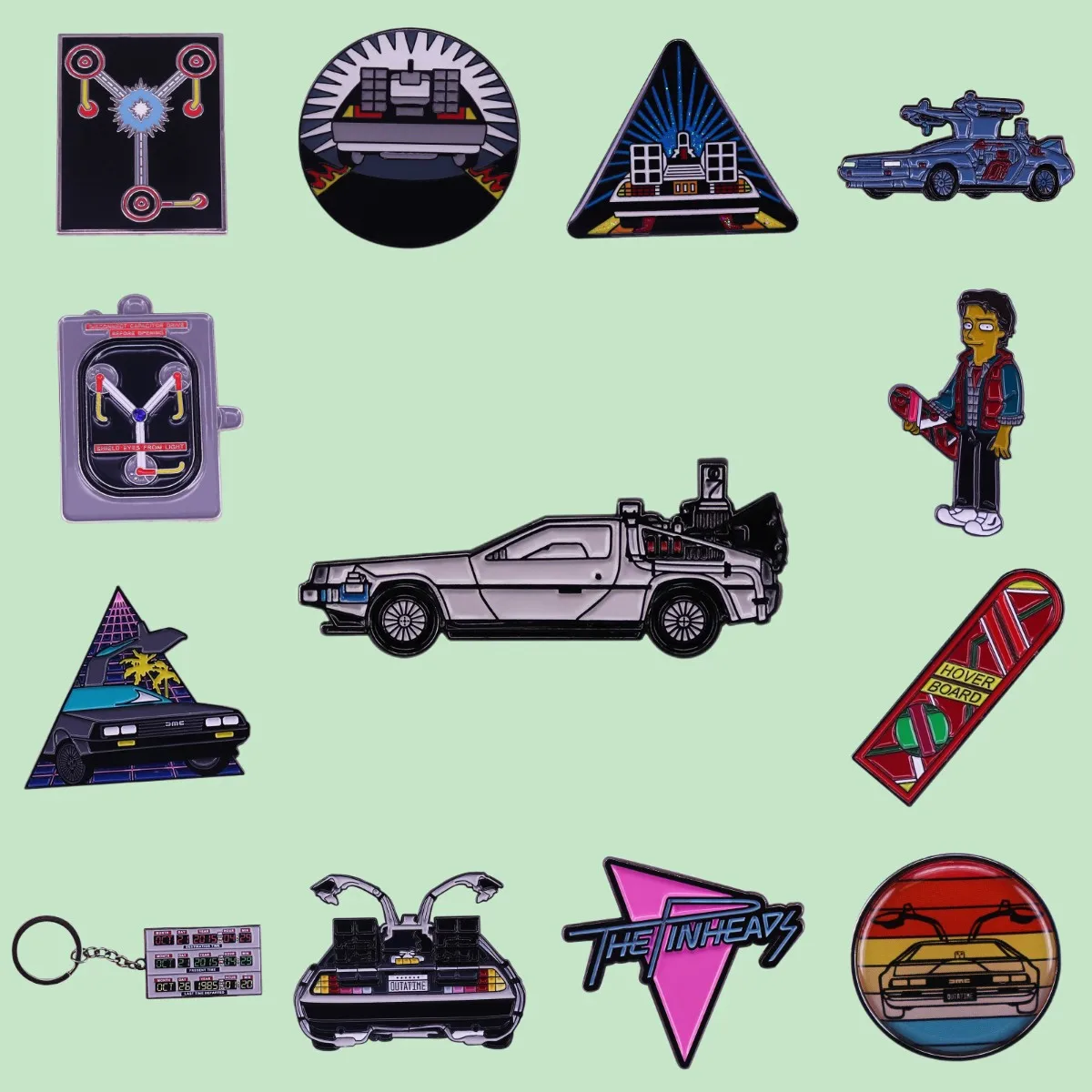 The Future Science Collection Creativity Enamel Pins Women Badges Car Lapel Metal Brooches Jewelry Key Chain Gifts Wholesale