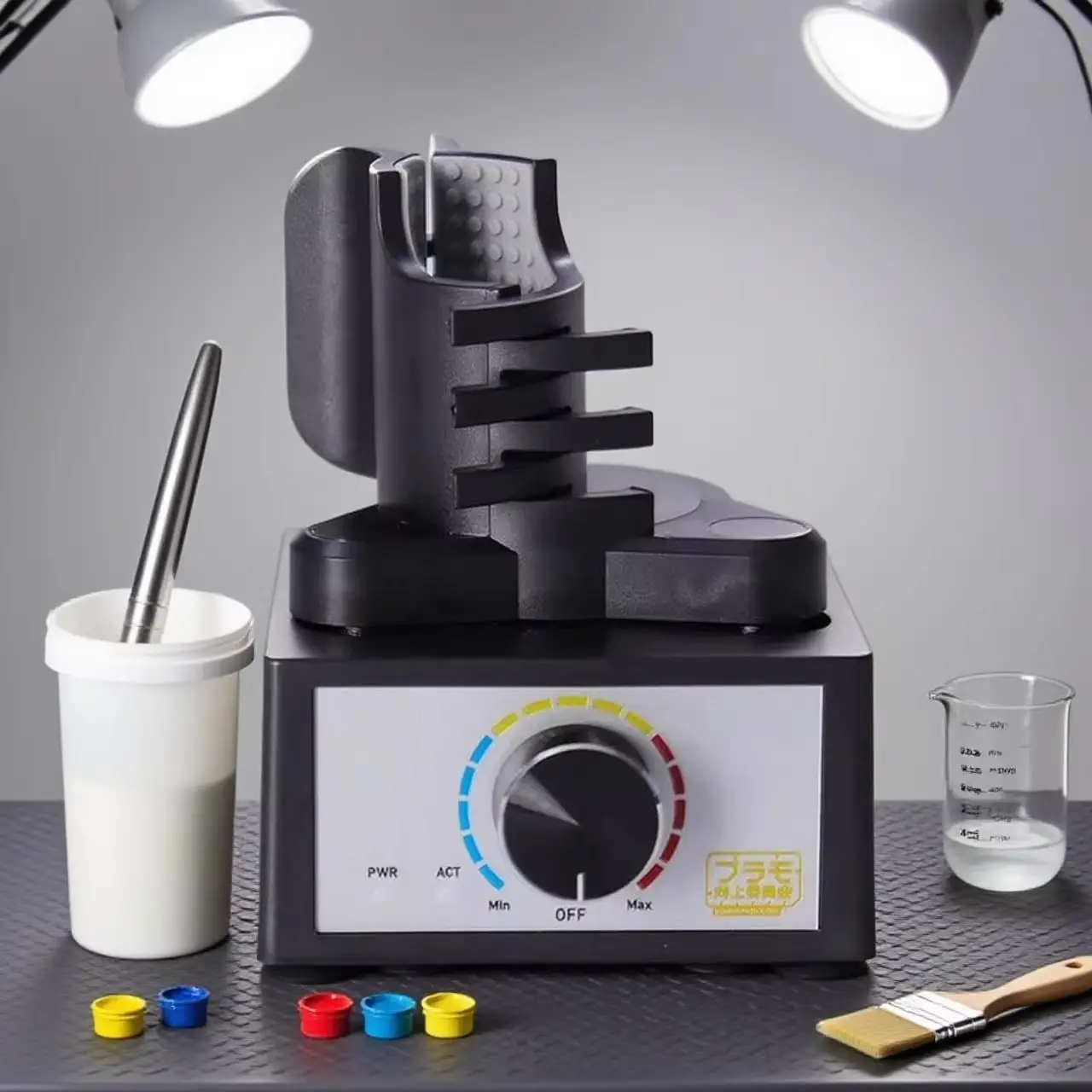 Mini Benchtop Mixing Machine Vortex Mixer Electric Paint Stirrer Speed Ajustable DIY Hobby Model Making Tool PMKJ020