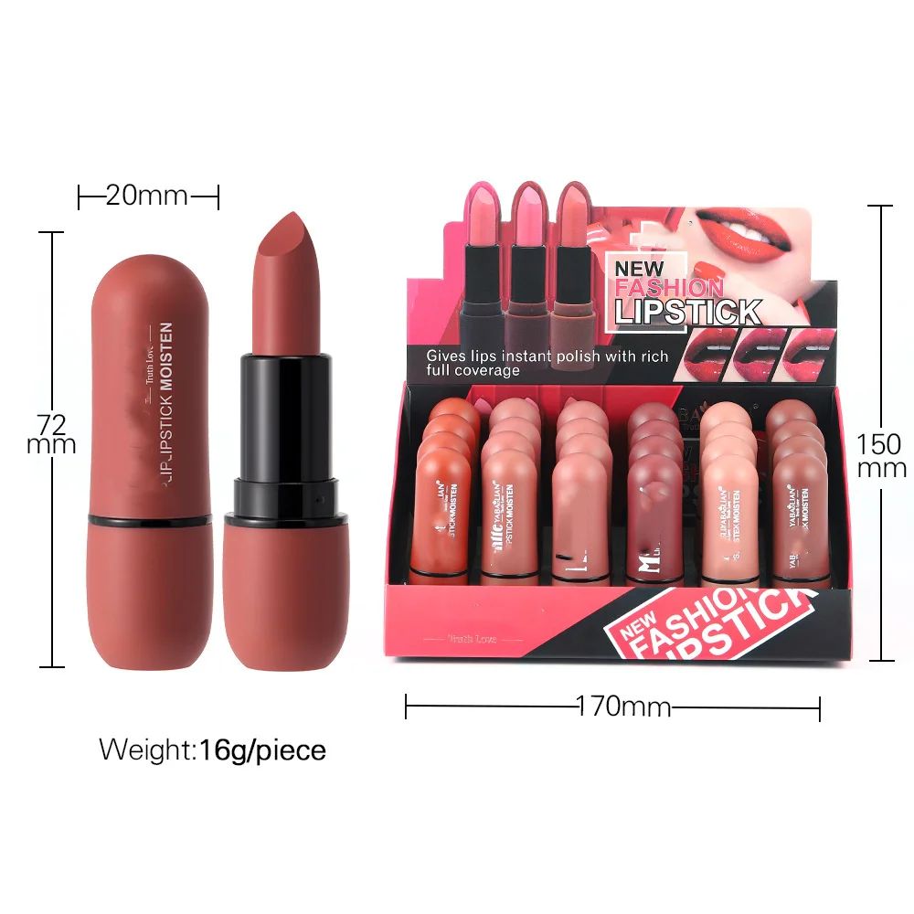 Rossetto opaco lunga durata idratante impermeabile fascino leggero Sexy rossetto rosa rosso Batom trucco opaco cosmetico