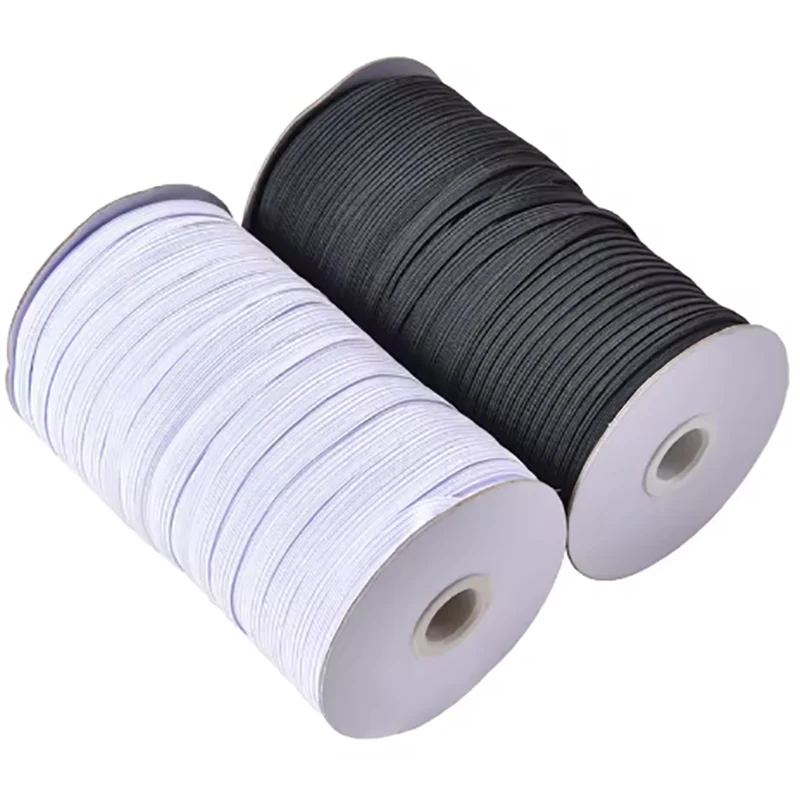 3/5/8/10/12MM Flat Elastic Band White/black High Elastic Rubber Band For Underware Pajamas Ties Trim Sewing Accessories
