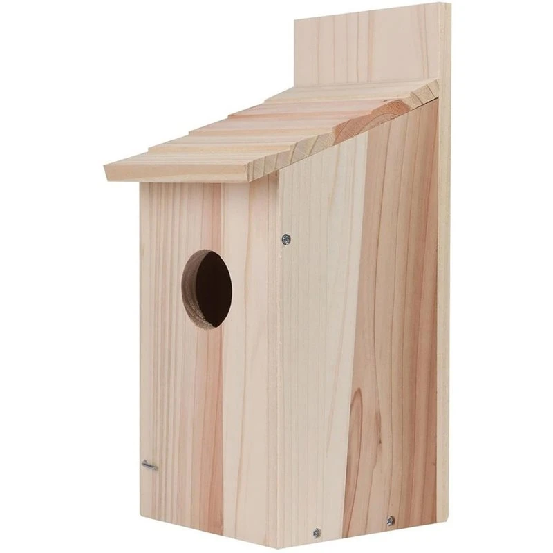 Stable Performance Solid Wood Bird House Hanging Outdoor Nest Breeding Cage Decorative For Outdoors Bird Housing