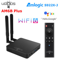 UGOOS AM6B Plus WIFI6 Amlogic S922X-J 2.2GHZ TV BOX Android 9 LPDDR4 4GB RAM 32GB ROM 4K Media Player 2.4/5G WiFi 1000M TVBox