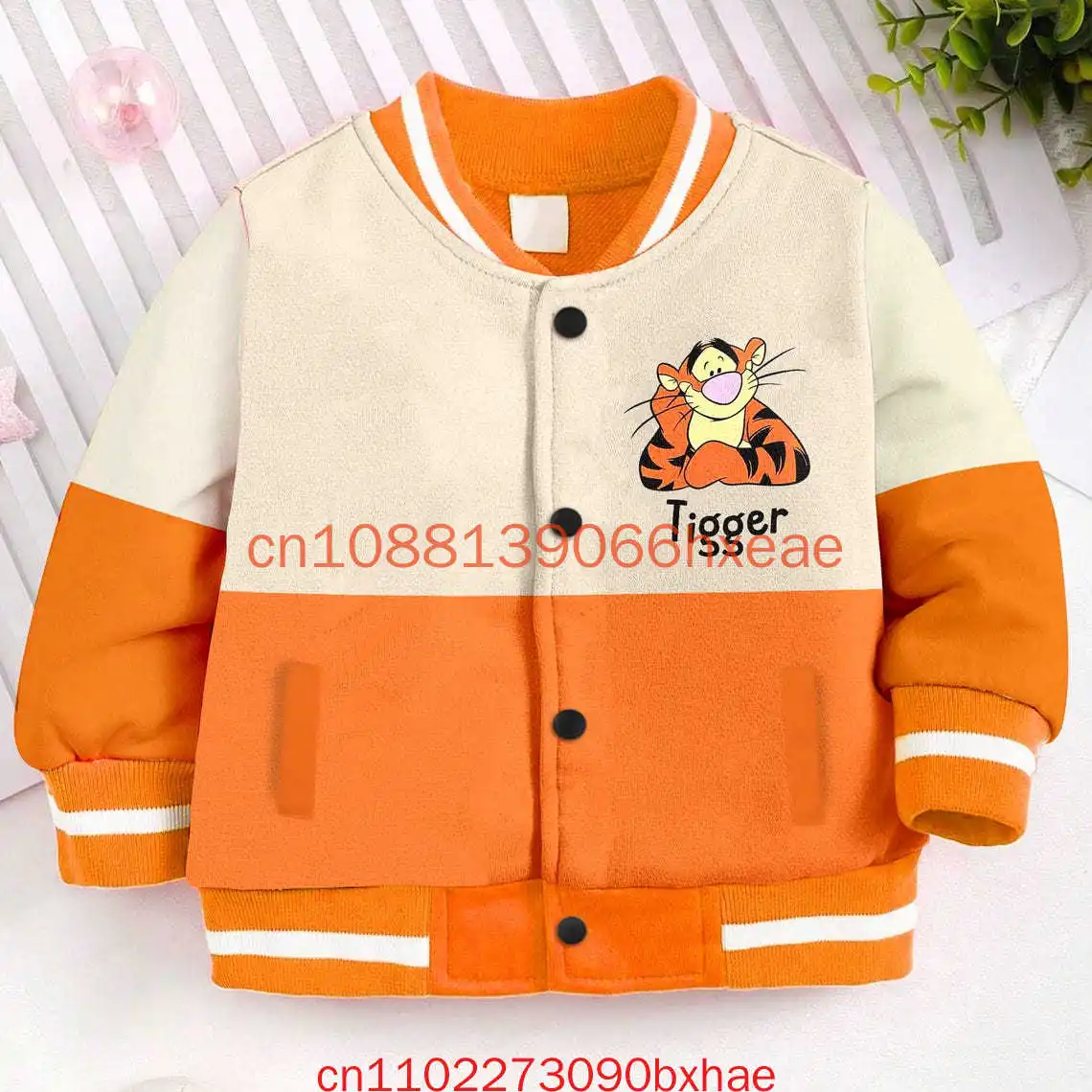 

Disney Tigger Men's Baseball Jacket 3D printed Halloween Kids and Youth baseball jackets