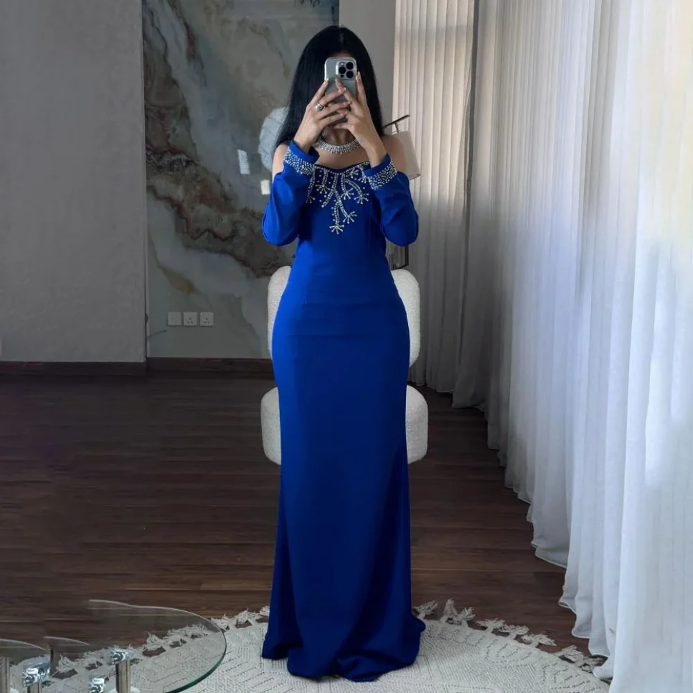 Customized Evening Dress Gorgeous Satin Beading Prom Dresses Ruched Formal Occasion Shining Sweetheart Party Gown Robe Soiree