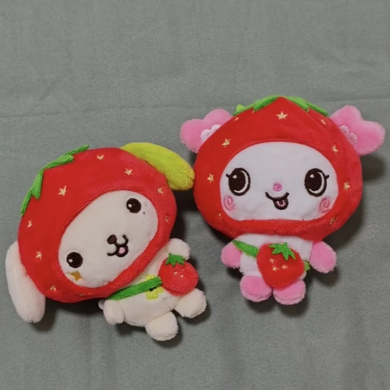 Authentic Idol Theme Cotton Doll Strawberry Style Plush Figure Keychain Bag Pendant Collectible Gift Desktop Decor Cute Toy
