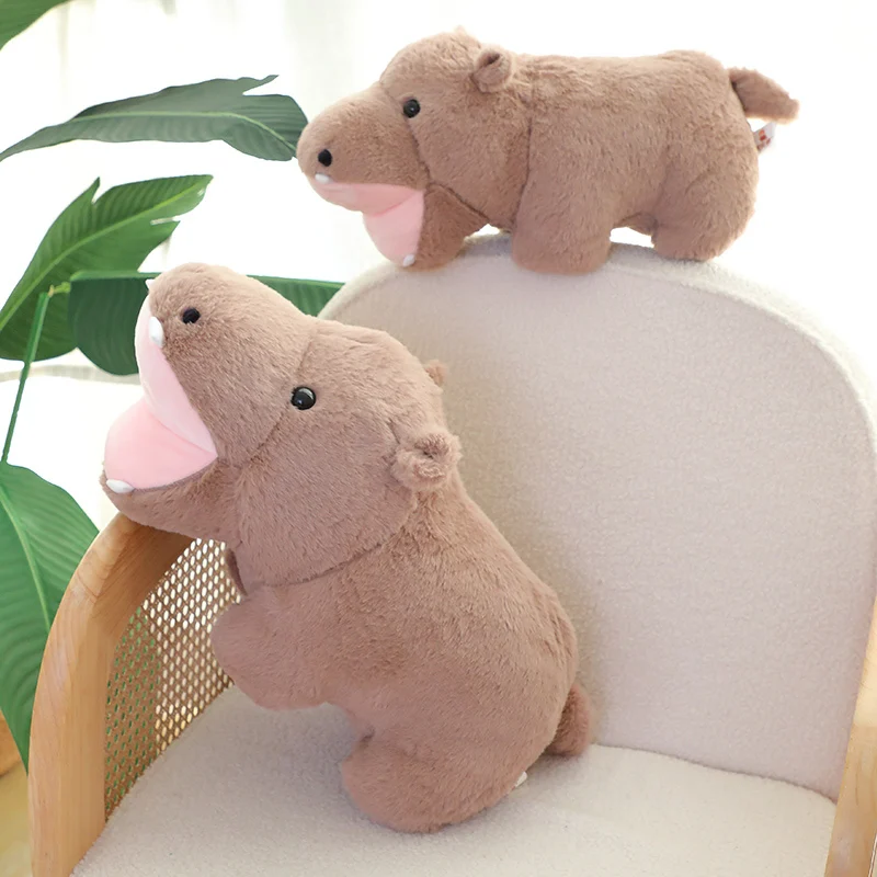 Schattige pluche nijlpaard kussen zacht nijlpaard knuffel Kawaii knuffeldier nijlpaard pop thuis nijlpaard decoratie verjaardagscadeaus