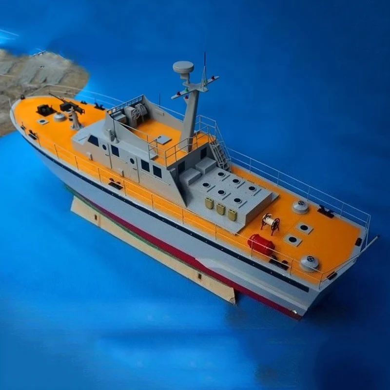 

1/30 RC Inland Patrol Boat MK Kit Деревянная модель корабля для взрослых Модель ручной сборки Модель корабля с дистанционным управлением DIY Собранный комплект Игрушка