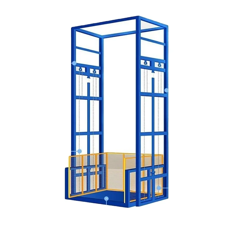 Cargo Lift Freight Elevator Can Weigh Two Tons Remote Control for Easy Operation Safe and Convenient