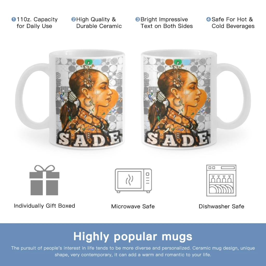 

Band S-Sade Adu Singer Movie Free shipping 11OZ Coffee Mug Beer Mugs Tea Milk Cup For coffee Lovers Surprised Gift