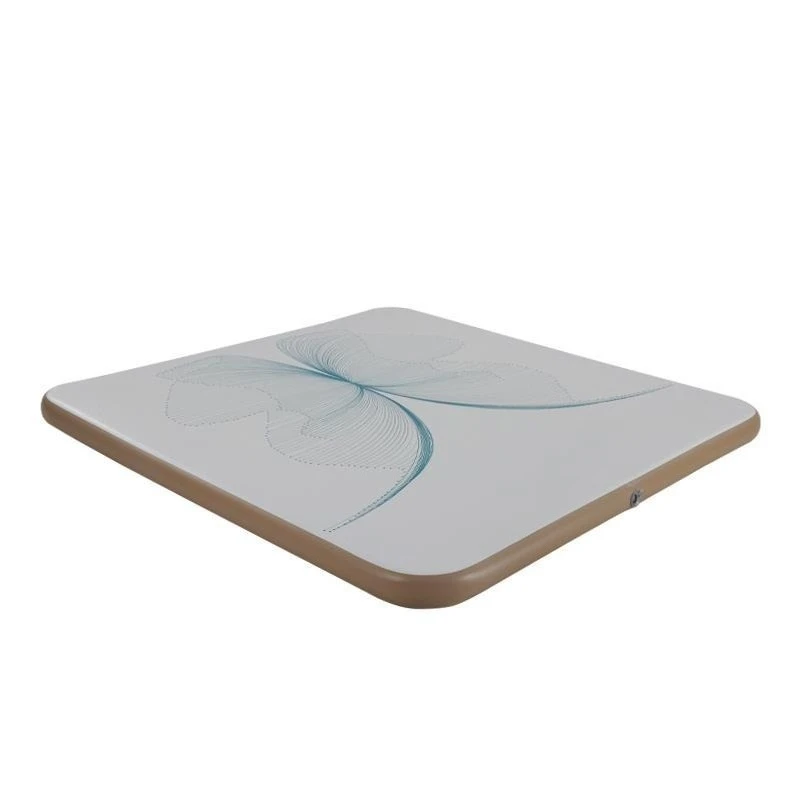 Outdoor TPU brushed automatic inflatable bed, floor bunk double household portable triple bed