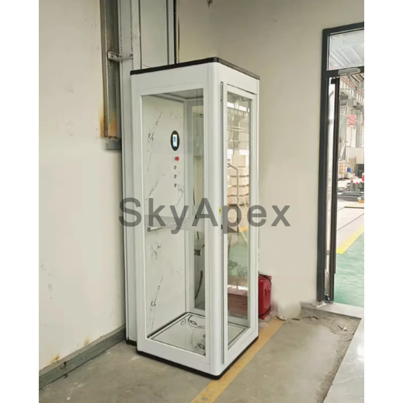 Customize 500KG/1000KG Electric Lift Small Electric Hydraulic Lift Freight Elevator Guide Rail Type Simple Warehouse Home Lift