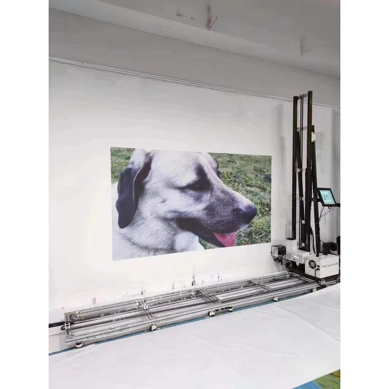 Outdoor 3D mural mini Wall printer portable automatic printing vertical wall printing machine wand Drucker UV ink DX7 printhead