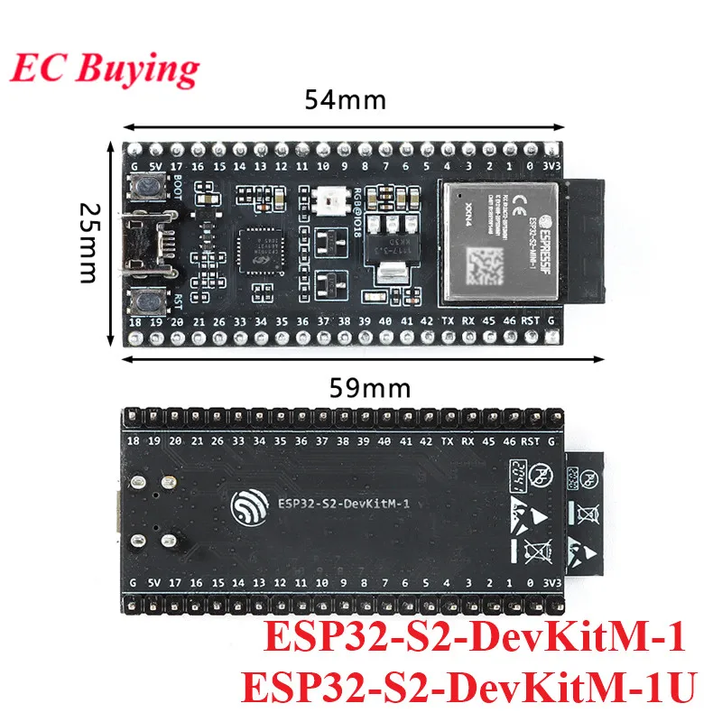 ESP32-S2-DevKitM-1 -1U -1R -1RU -1-N4R2 -1U-N4R2 Development Board ESP32-S2-MINI-1 -1U -1-N4R2 -1-2 -1-2U WiFi Wireless Module