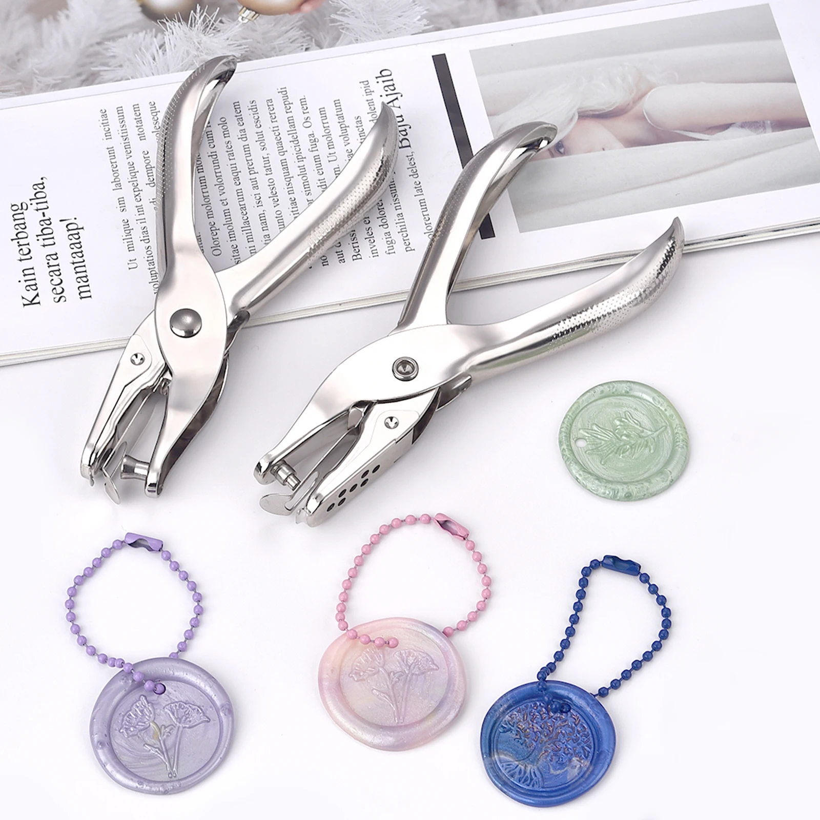 3/6mm Pore Diameter Punch Pliers Single Hole Puncher Hand Paper Scrapbooking Punches Pages Paper Hole Puncher Craft Cutter