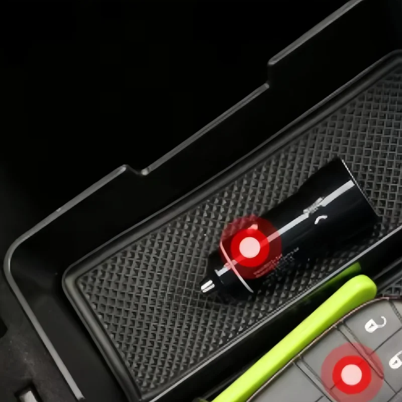 

Auto Interior Storage Box For Peugeot 3008 3008GT 5008 2017 2018 2019 2020 Car Middle Armrest Storage Box Organizer Tray