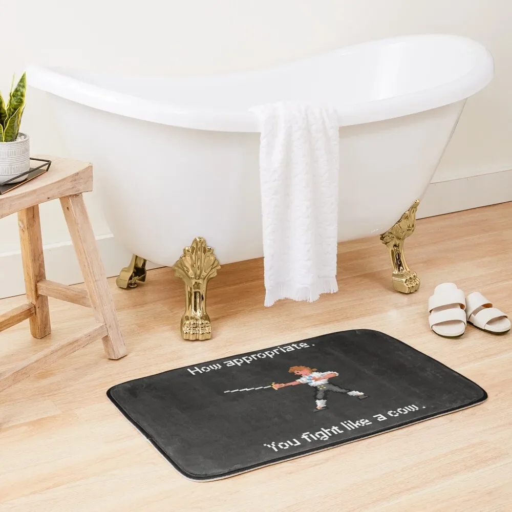 

How appropriate. You Fight like a cow. Bath Mat Absorbent Bathroom Entrance Carpet Mat