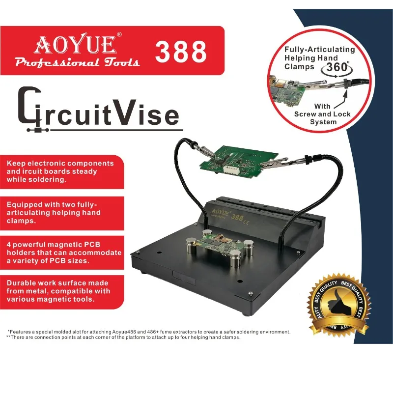 Aoyue 388 Working Platform Versatile Auxiliary Tools Desoldering SMD Rework Soldering Station PCB Tools For BGA Rework Station