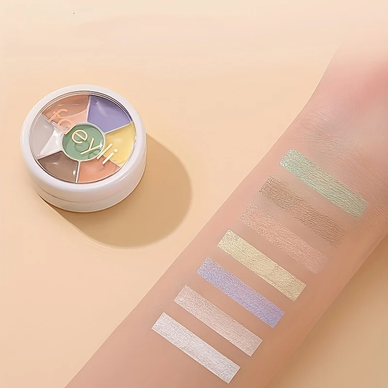 多機能マット輪郭コンシーラーパレット、くま用ブラシカバー、クリームメイク化粧品