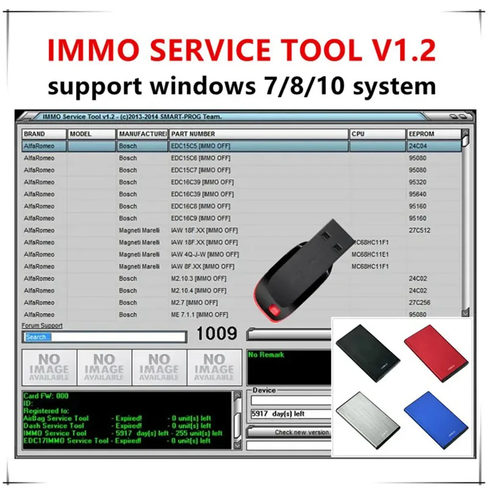 Newest selling Edc 17 IMMO SERVICE TOOL V1.2 PIN Code and Immo off Works without Registration with install video free install