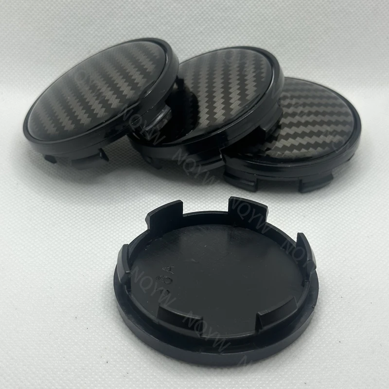 4Pcs/Set 65mm 3D Carbon Fiber Car Wheel Center Cap Wheels Wheel Center Cap Set Vehicles Cover Practical Durable High Quality