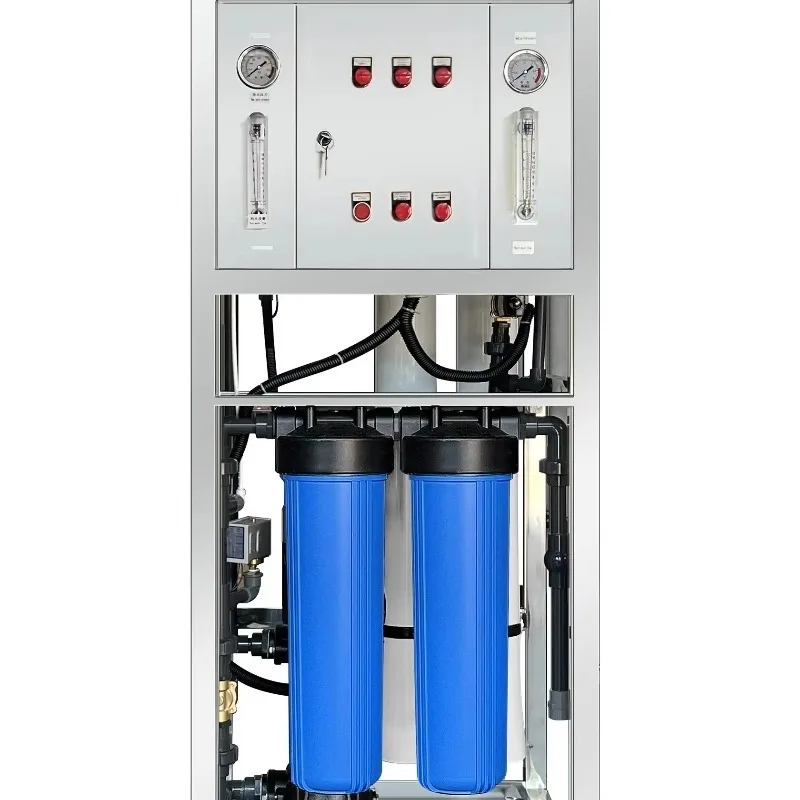 0.25T-1T Manual RO Reverse Osmosis Pure Water Equipment for Hotels and Households with Self-Cleaning Function