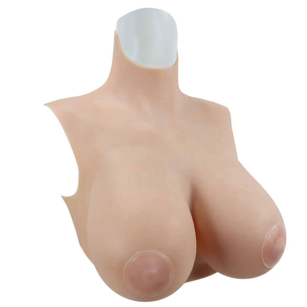 Realistic Silicone Tits Fake Breast Forms False Boobs DGH Cup for Crossdresser Shemale Transgenders Drag Queen Breastplate