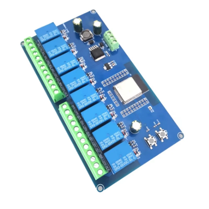 DC 5-30V Voeding ESP32 WIFI Bluetooth Module BLE Achtweg Relais ESP32-WROOM Secundaire Development Board