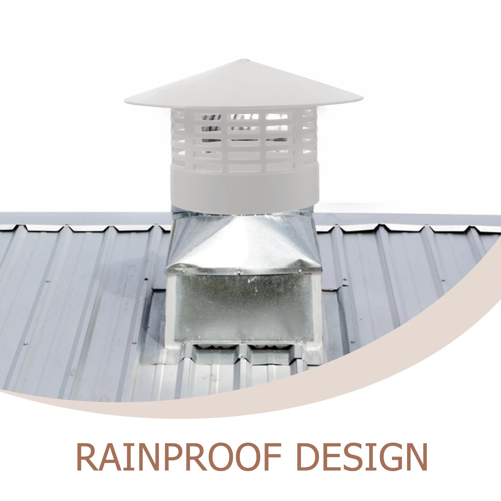 

Round Table Vent Caps Plastic Exhaust Rainproof Cover for Chimneys Roof Vent Cap Stable Sturdy Outdoor Long Time Use