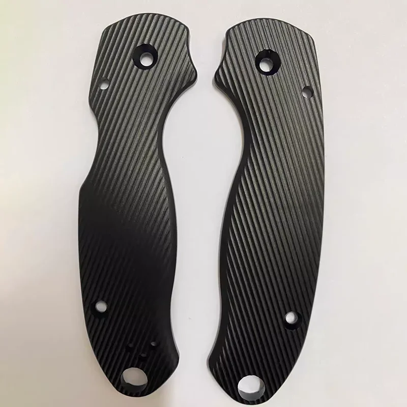 1 Pair 5 Types Aluminium Alloy Knife Handle Scales For Genuine Spyderco Para3 C223 Knives SandBlast Anodization DIY Making Part