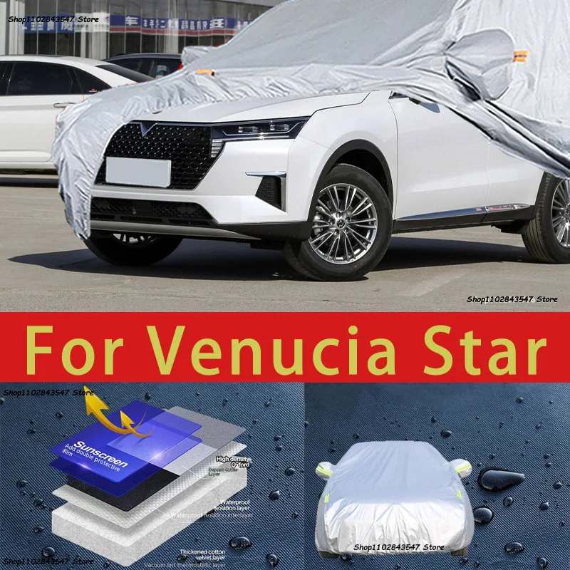 

For Venucia Star Outdoor Protection Full Car Covers Snow Cover Sunshade Waterproof Dustproof Exterior Car accessories