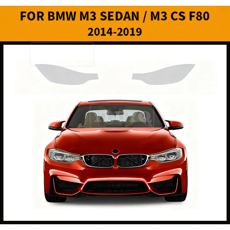 

Headlight Rearview Film for BMW M3 Sedan CS F80 2014-2019 Pre-Cut Paint Protection Film Car Clear PPF TPU Transparent Sticker