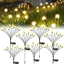 solar garden lights 10 LED solar firefly lights swaying with the wind outdoor waterproof LED lights courtyard landscape