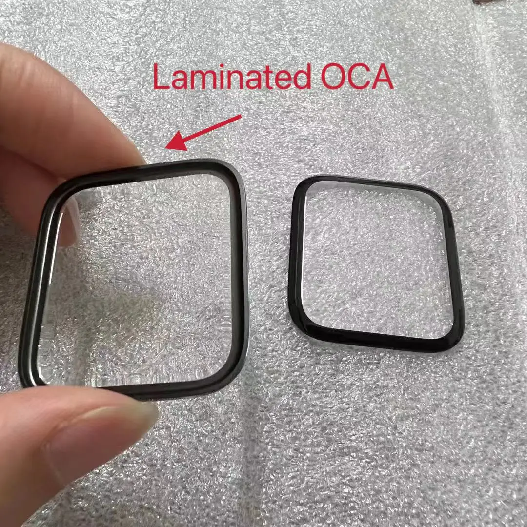 5pcs/lot Outer Glass Screen For Apple Watch Series 1 4 5 6 SE 44 40MM 7 8 9 41 45mm External Glasses Lens Panel OCA Replacement