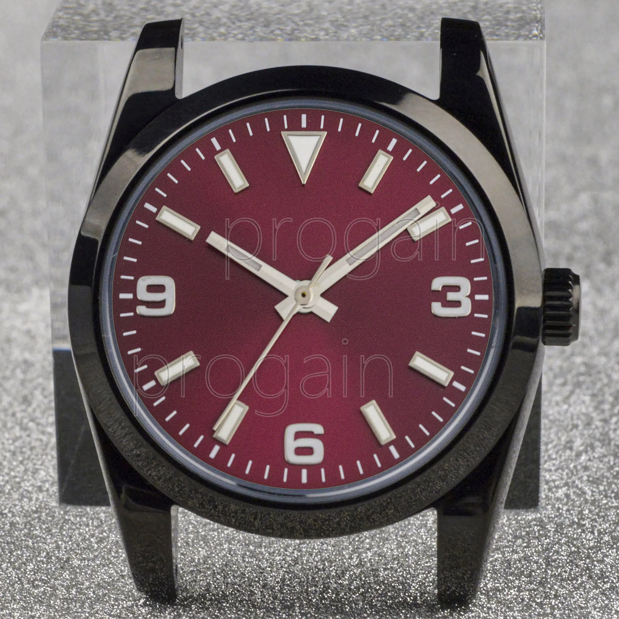 36/39mm NH35 Case Dial Stainless Steel Case Green Luminous Hands Pointers for Datejust NH35 Movement Sapphire Glass Watch Parts