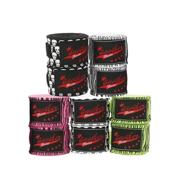 3/5M Bokstraining Bandages Katoen Sport Sanda Kick Mma Handhandschoenen Wraps Riem Sportriem Gepersonaliseerde Zebra Schedel Patroon