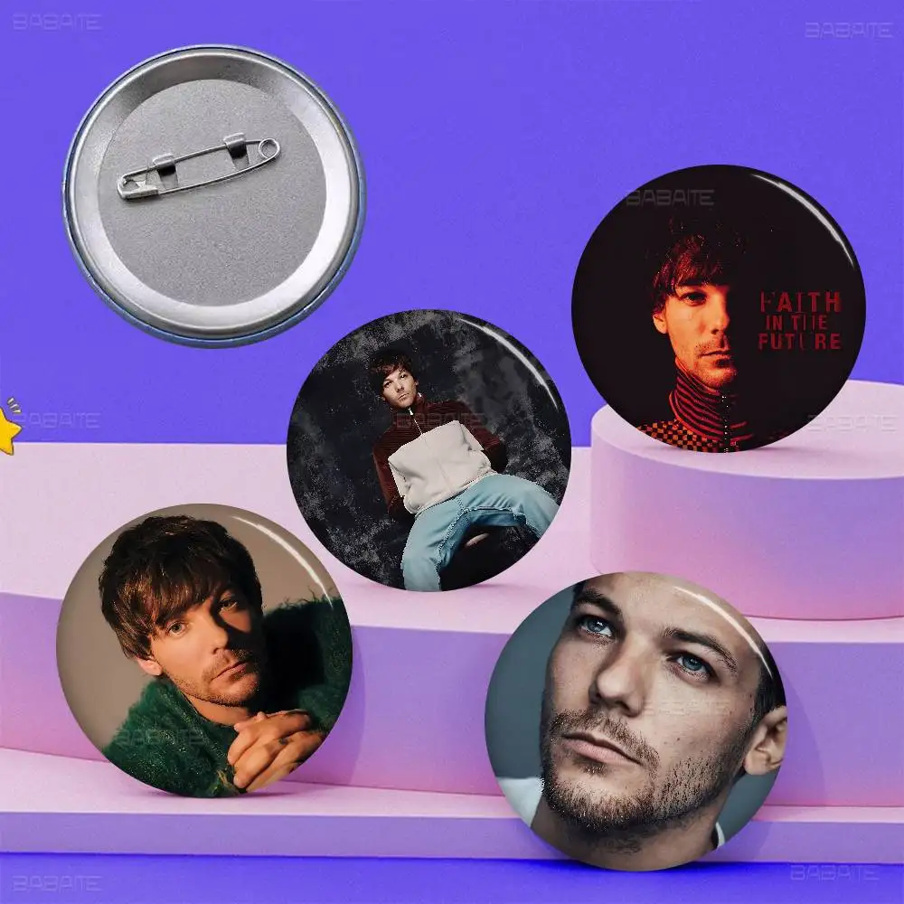 Singer L-Louis T-Tomlinson Music Anime Brooches Cute Cartoon Badge Jacket Jeans Lapel Pin Gift Accessorie