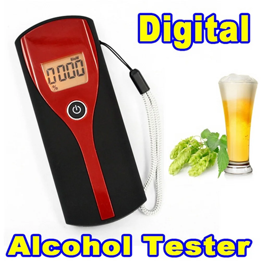 Automatic Alcohol Tester LED Digital Display High Accuracy Breathalyzer Handheld Alcohol Breath Tester Non-Contact Alcohol Meter