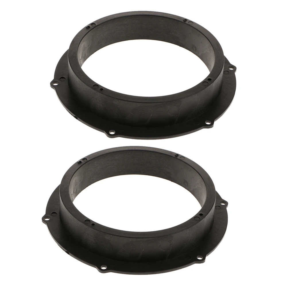 Espaciador de montaje para altavoz de coche, anillos adaptadores de 6,5 pulgadas, color negro, para VW Magotan, Skoda, Audio estéreo, 2 unidades