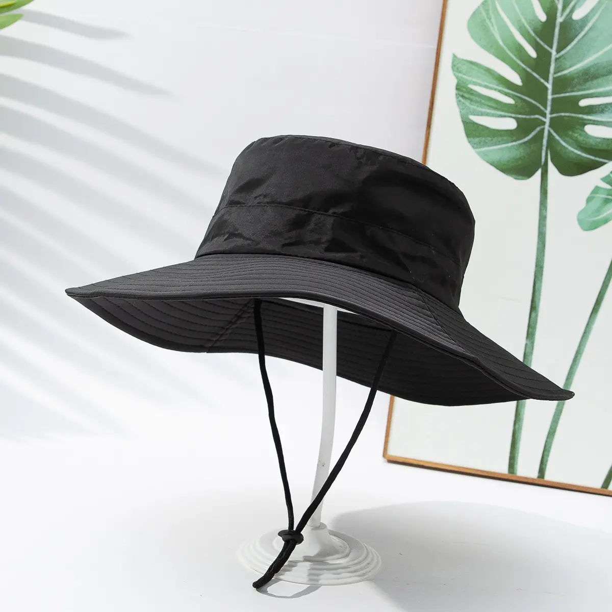 Quick-drying wide-brimmed sun-protective fishing hat suitable for outdoor use, wide-brimmed waterproof bucket hat