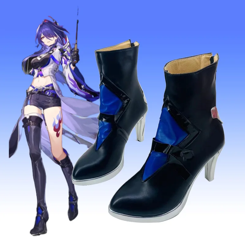 

Game Honkai Star Rail Acheron Cosplay Shoes Anime character prop shoes Halloween Carnival Costume Outfit Party Prop Gift