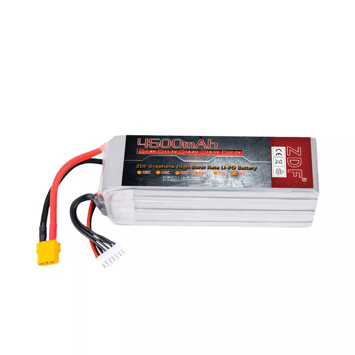 ZDF grafen 7.4V 11.1V 15.2V 14.8V 22.2V 2S 3S 4S 6S 5200Mah 4500mah 6300Mah 6500mAh 6200mAh 6750mAh 8000mAh 7000mAh Lipo