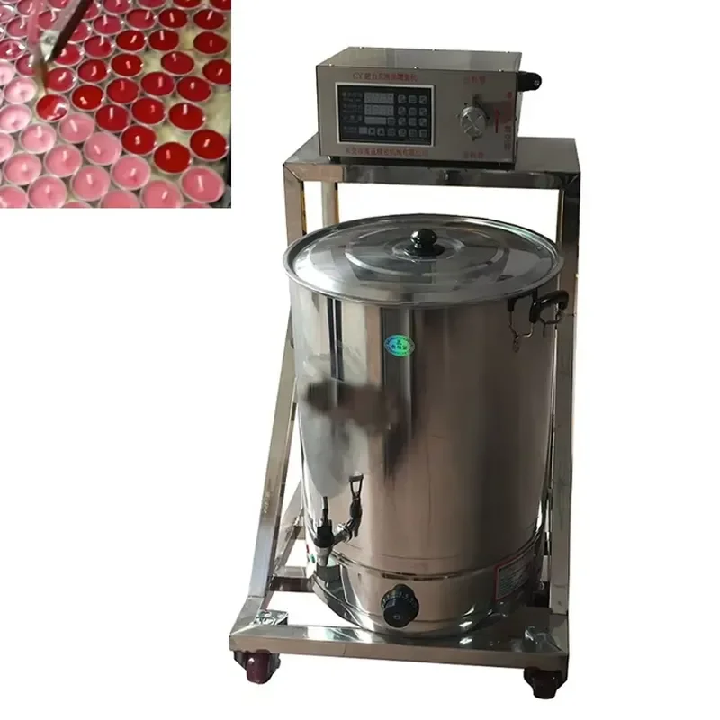 Electric Paraffin Wax Melter Pot for Candle Making DIY Craft Heater Tank with Temperature Control Filling Machine for Home