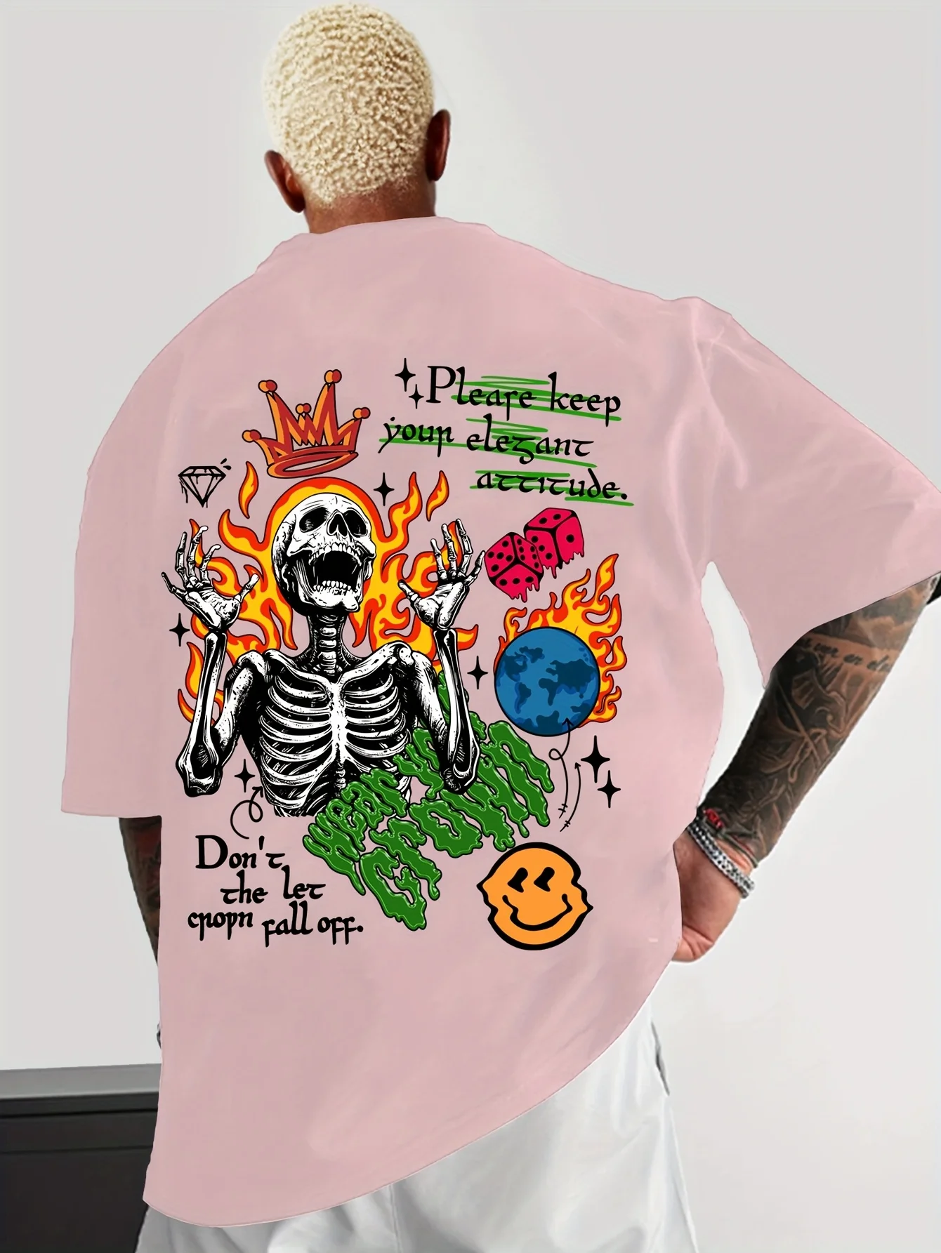 Nouveau T-shirt d'été pour hom - Street Fashion Graffiti avis et prix