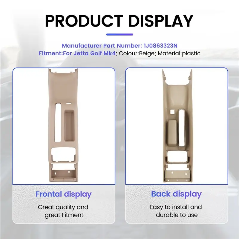 A30F-Car Rear Center Console Cup Holder 1J0863323N For Vw Jetta Golf Mk4 view 5